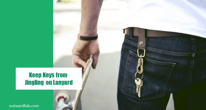 Keep Keys from Jingling on Lanyard